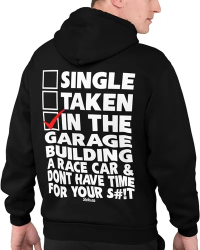 Miniatura 51 de STYLN Sudadera de manga larga con capucha Sudadera divertida con capucha unisex para adultos entusiastas del automóvil, camión, bicicleta, carreras