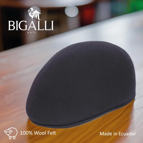 Miniatura 3 de Bigalli Ascot Newsboy Sombrero de Lana Fieltro para Hombres Crushable Protección Solar Repelente al Agua Boina para Hombre