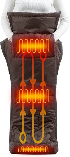 WOOLALA Calentador térmico de piernas y calentador de manos, manta térmica eléctrica para la parte inferior del cuerpo, manta térmica para