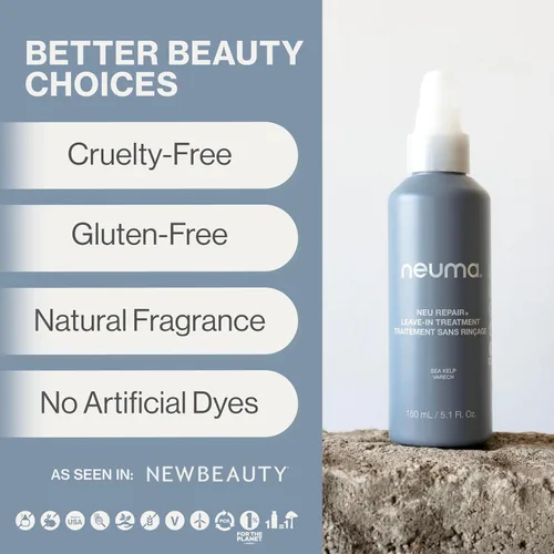 Miniatura 4 de Neuma Neu Repair Leave In Hair Treatment Travel Size Hair Repair Treatment for Damaged Hair - Smooths, Conditions, Shields, Softens, Protects