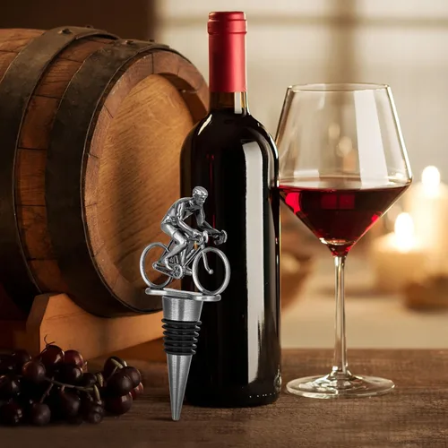 Miniatura 3 de LKKCHER Tapón de vino de ciclismo, regalos de vino para bicicleta, regalos del día del padre, regalos de Navidad, regalos de cumpleaños para hombres