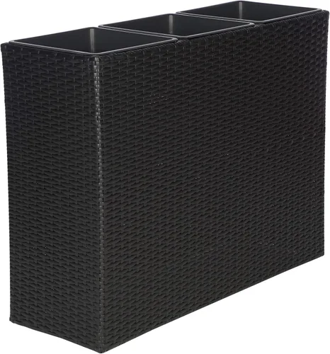 Miniatura 8 de SAFAVIEH Rita - Soporte para plantas de mimbre beige de 3 niveles con cestas, estante vertical para macetas para patio, balcón, jardín, 32.28