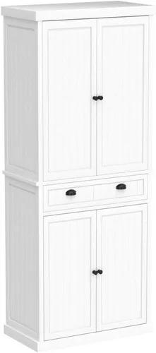 Miniatura 5 de ARTPOWER Armario de almacenamiento de despensa de cocina de 72 pulgadas de alto con cajón y estantes ajustables, armario de despensa para cocina