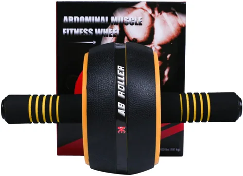 Miniatura 3 de Rodillo de rueda AB, rueda abdominal de ejercicio para gimnasio y hogar, equipo de entrenamiento de fuerza con rodillera, 12 pulgadas de ancho