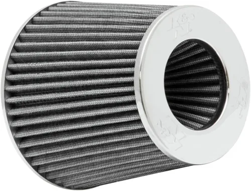 K&N Filtro de aire universal con abrazadera original de alto flujo de por vida: Rendimiento, Premium, Lavable: Diámetro de la brida: 4 pulgadas,