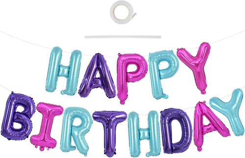 Miniatura 6 de TONIFUL Globos con Letras para Niña - Globos de Papel de Aluminio Rosa de 16 Pulgadas, Pancarta para Baby Shower de Niña, para Fiesta de Revelación