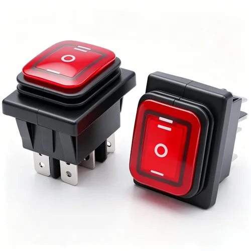 Miniatura 14 de Twidec Interruptor basculante de 3 pines 3 posiciones ON/OFF/ON AC 6A/125V 10A/250V SPDT Coche Barco Negro Interruptor basculante palanca KCD1-5-103