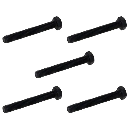 Miniatura 4 de Aicosineg M8 x 0.394 in Acero al carbono Grado 8.8 Tornillo de cabeza hexagonal externa Tornillos de rosca métrica Tornillos hexagonales sujetador