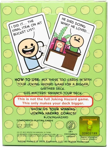 Miniatura 2 de Mejora de cubierta de Peligro de broma #4 - Paquete de expansión para divertidos juegos de fiesta de Cyanide & Happiness, 100 nuevas cartas cómicas