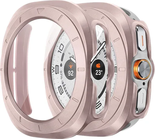 Miniatura 13 de Amizee Paquete de 2 fundas protectoras de pantalla compatibles con Samsung Galaxy Watch Ultra (2025/2024) de 1.772 pulgadas, con protector de negro
