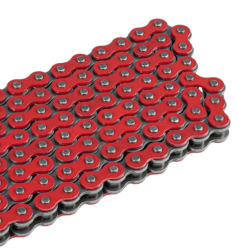 Miniatura 7 de Caltric Cadena de transmisión roja compatible con Kawasaki Ninja 500 500R Ex500 1987-2009
