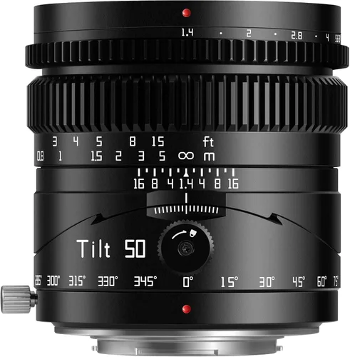 Miniatura 10 de TTArtisan Lente manual de inclinación F1.4 de 1.969 in de gran apertura de marco completo de inclinación vertical compatible con cámaras sin espejo