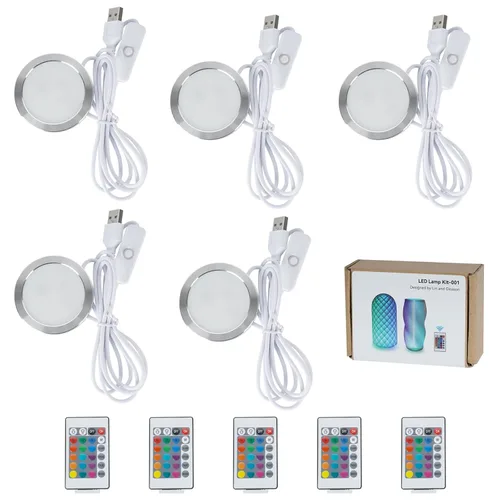 Miniatura 12 de 1 pieza de kit de lámpara LED RGB con control remoto 001, función de memoria de fallo de energía para impresoras 3D Bambu Lab Multicolor Makerworld