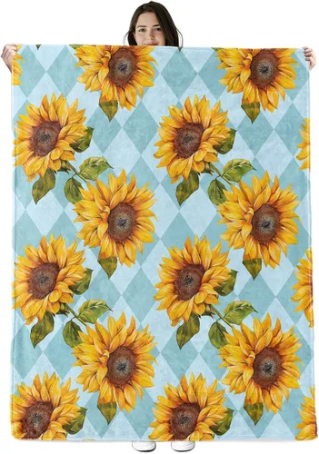 Miniatura 13 de Manta de abeja, regalos para niños y niñas, vintage, abejas y peonías florales para jardín, manta cálida y suave de franela para viajes, sofá