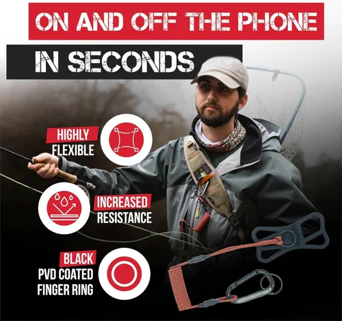 Miniatura 5 de Rogue Fishing Co. The Protector Phone Tether - Phone Leash Óxido