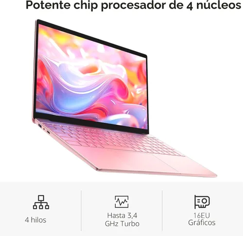 Miniatura 4 de Auusda Computadora portátil de negocios para el trabajo, PC portátil para estudiantes universitarios, pantalla FHD de 15.6 pulgadas, procesador de 4
