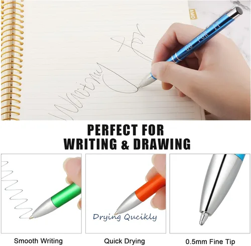 Miniatura 4 de 10 bolígrafos inspiradores, regalos de agradecimiento a los empleados, bolígrafos con citas motivacionales a granel con metal recubierto, bolígrafos