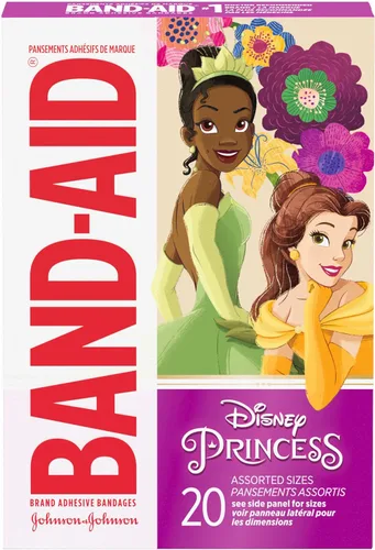 Miniatura 8 de Vendas Adhesivas de Marca Band-Aid para Cortes y Raspaduras Menores, Cuidado de Heridas con Personajes de Princesas Disney, Vendas Divertidas