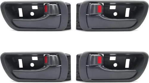 Miniatura 8 de 4 piezas de manijas interiores para puertas de Toyota Camry 2002 2003 2004 2005 2006, delanteras traseras izquierda del conductor y derecha del lado