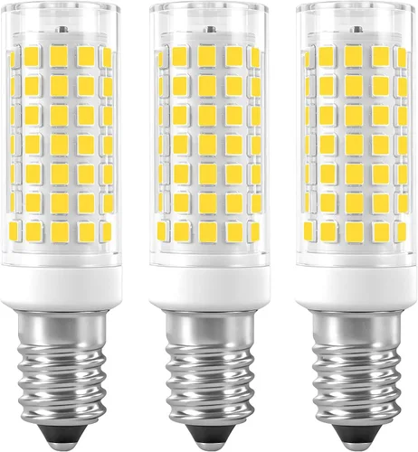 Miniatura 12 de Bombillas LED E14, paquete de 3 bombillas E14 con base de tornillo europea para lámpara de vela de ventana eléctrica, bombilla de refrigerador E14