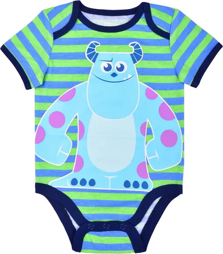 Miniatura 2 de Disney Baby Boys Monsters Inc Mickey o Buzz Lightyear Paquete de 2 baberos y body