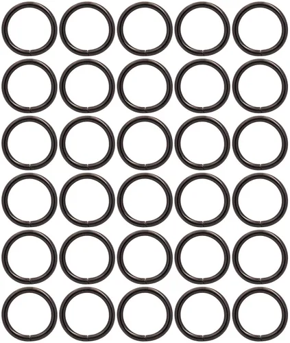 Miniatura 12 de BIKICOCO 1 '' Metal O-Ring Buckle Connector Round Loops no soldados con autógena para bolsos Webbing Monedero y correas de cinturón, 30