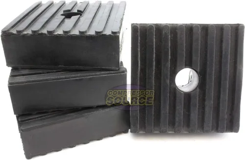 4 tamaño anti medio del equipo pesado del compresor de aire de los cojines del aislamiento de la vibración Tamaño: 3" x 3" x 1"