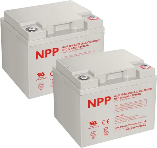 Miniatura 10 de NPP Batería de ciclo profundo AGM de 12 V 80 Ah, reemplazo AGM SLA recargable del grupo 24, terminales T14 para respaldo de UPS, seguridad