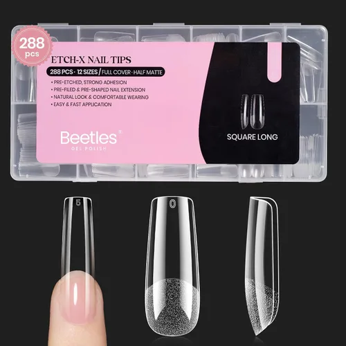 Miniatura 11 de beetles Gel Polish Kit de pegamento para uñas acrílicas, cepillo 5 en 1 súper fuerte, pegamento de gel y esmalte, requiere lámpara LED, regalo