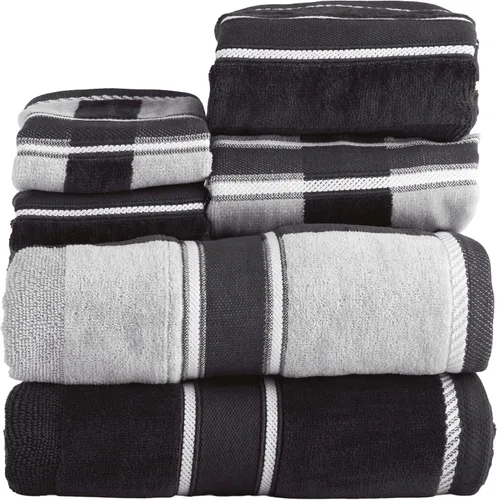 Miniatura 11 de Lavish Home Juego de 6 Toallas de Baño - 525 GSM 100% Algodón Accesorios de Baño - 2 Sábanas de Baño, 2 Toallas de Mano, y 2 Toallas de Lavado