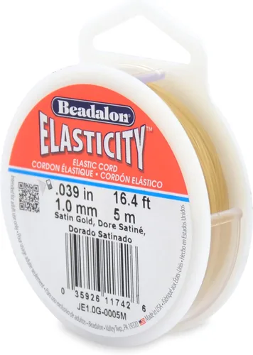 Miniatura 38 de Beadalon Elasticity - Cordón elástico (0,8 mm, 5 m), transparente