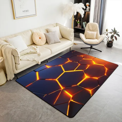 Miniatura 11 de jejeloiu Lindos tapetes de perezoso para sala de estar, 4 x 5 pies, diseño de animales kawaii, juego de alfombras decorativas para interiores