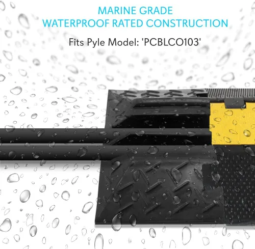Miniatura 3 de Pyle Tapa de extremo de rampa de cable – pieza de acabado para rampa protectora de cable Pyle PCBLCO103 – Pyle PCBL103ENDCP02