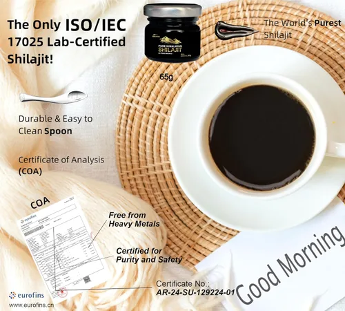 Miniatura 2 de Shilajit Suplemento de resina Shilajit orgánica pura del Himalaya, grado dorado+ con más de 85 oligominerales con 75% de ácido fúlvico, energía