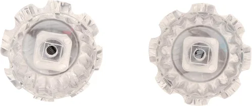 Miniatura 2 de Danco 14884 Par de manijas para grifos de ley, color blanco transparente