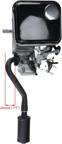 Miniatura 4 de Kit de Silenciador de Tubo de Escape FVRITO para Predator No Hemi 212cc 196cc 6.5hp Coleman Powersports KT196 CK196 RTK200 BK200 Go Kart TrailMaster