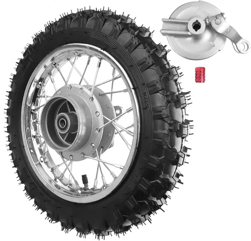 2.5-10 10" Neumático y rin de rueda trasera de 1.4 x 10 y freno de tambor con rodamiento de 12 mm para BBR50 DRZ70 TTR50 DRZ50 CRF50 PW50 TTR50