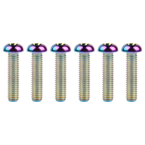 Miniatura 33 de Cabeza de botón de titanio Torx M5 M6 M8 x10 12 15 20 25 30 35 1.575 in para bicicleta, motocicleta, automóvil, tornillos paquete de 6
