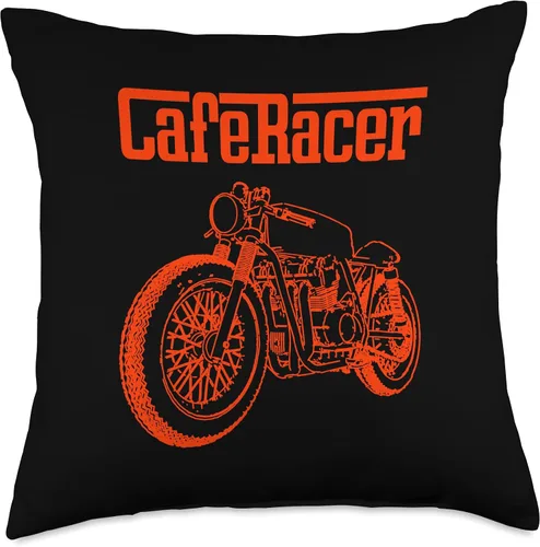 Miniatura 4 de American Cafe Racer Motorcycle Apparel and Merch Cafe Racer Biker - Cojín de 16 x 16 pulgadas, multicolor