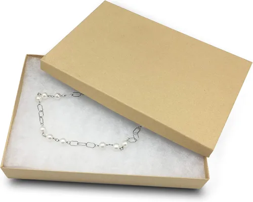 Miniatura 21 de TheDisplayGuys - Paquete de 25 cajas de regalo de cartón kraft #53 con relleno y tapa de algodón, color rosa, (5.4 x 3.9 x 1.0 pulgadas)