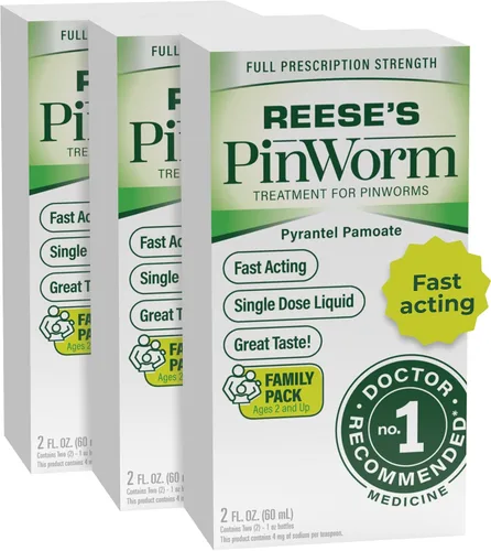 Miniatura 9 de REESE'S PINWORM Líquido medicinal para toda la familia, fuerza de prescripción completa, 2 onzas, # 1 recomendado por el médico, desparasitante