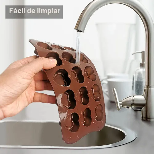 Miniatura 5 de La chat 4 paquetes de moldes de silicona para chocolate, molde antiadherente de grado alimenticio para hornear, dulces y mantequilla con diferentes