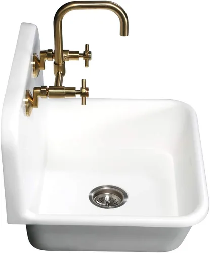 Miniatura 6 de Kingston Brass Concord - Grifo de cocina ajustable de 8 pulgadas para montaje en pared, latón cepillado