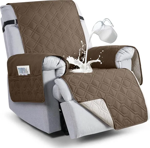 Miniatura 14 de VANSOFY Fundas 100% impermeables para sillas reclinables, funda antideslizante para silla reclinable para perros, protector de muebles, funda