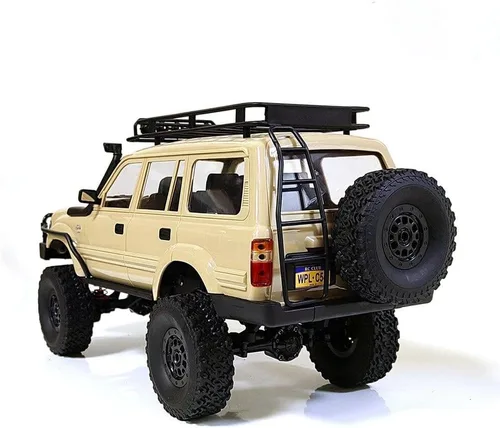 Miniatura 5 de RC Rock Crawler RC Truck 4x4 WPL C54-1 RTR Escala 1/16 RC Crawler, camión todoterreno todo terreno con chasis y choque mejorados, caja de cambios
