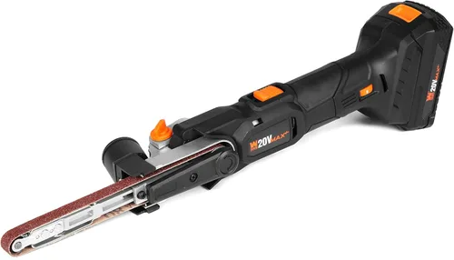 Miniatura 2 de WEN Lijadora de Detalle Inalámbrica, Velocidad Variable con Batería de Iones de Litio de 20 V MAX 2,0 Ah y Cargador (20437)