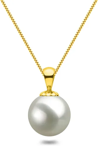 Collar con colgante de perlas cultivadas de agua dulce japonesa AAA de 6 a 0.551 in con montura de plata de ley y cadena a juego de 16 o 18 pulgadas