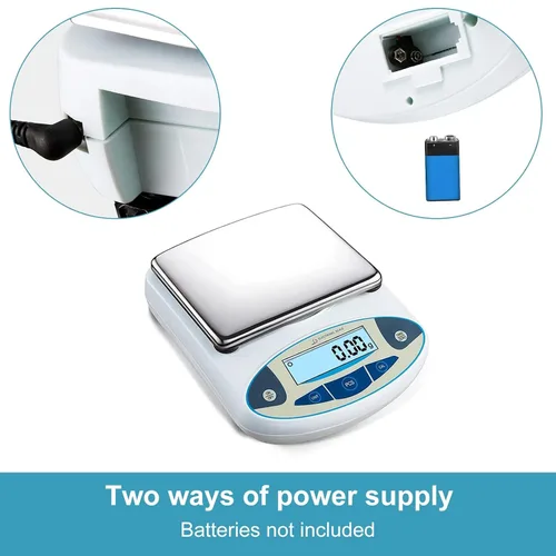 Miniatura 5 de Balanza analítica digital de 176.37 oz x 0.00 oz, báscula electrónica de laboratorio de alta precisión para laboratorio, investigación científica