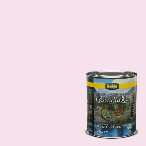 Miniatura 130 de Rodda Paint CASCADIA ZERO - Pintura plana e imprimación para interiores en uno, cuarto de galón, rosa Mullen