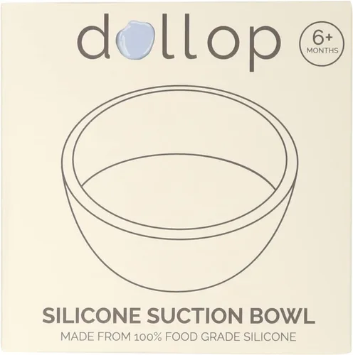 Miniatura 8 de dollop Tazón de succión de silicona, sin BPA, apto para lavavajillas y microondas (rosa polvoriento)